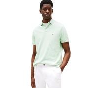 Tommy Hilfiger Herren Poloshirts Kurzarm in Regular Fit mit Stretch und Bio-Piqué-Baumwolle, Mint Gel Heather, L