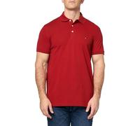 Tommy Hilfiger Herren Poloshirts Kurzarm in Slim Fit mit Stretch und Bio-Piqué-Baumwolle, Dark Magma, XX-Large