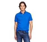 Tommy Hilfiger Herren Poloshirts Kurzarm in Slim Fit mit Stretch und Bio-Piqué-Baumwolle, Dunkelblau, XX-Large