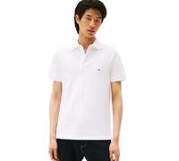 Tommy Hilfiger Herren Poloshirts Kurzarm in Slim Fit mit Stretch und Bio-Piqué-Baumwolle, Weiss/opulenter Garten, L