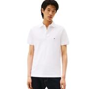 Tommy Hilfiger Herren Poloshirts Kurzarm in Slim Fit mit Stretch und Bio-Piqué-Baumwolle, Weiss/opulenter Garten, Mittel