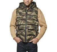 Tommy Hilfiger Herren Puffer Weste mit Kapuze, camouflage, M