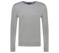 Tommy Hilfiger Herren Pullover Essential Cotton Crew Neck aus Baumwolle, Grau (Medium Grey Heather), S