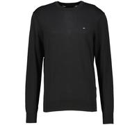 Tommy Hilfiger Herren Pullover Essential Cotton Crew Neck aus Baumwolle, Schwarz (Black), L