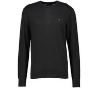 Tommy Hilfiger Herren Pullover Essential Cotton Crew Neck aus Baumwolle, Schwarz (Black), XL