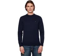 Tommy Hilfiger Herren Pullover Cashmere Crew Neck Strickpullover, Blau (Desert Sky), S