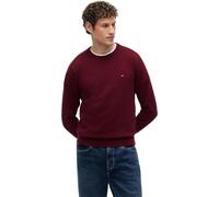 Tommy Hilfiger Rundhals-Pullover Monogram Baumwoll-Kaschmirmix Rot XL