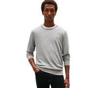 Tommy Hilfiger Herren Pullover Essential Cotton Crew Neck aus Baumwolle, Grau (Medium Grey Heather), M