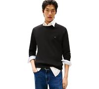 Tommy Hilfiger Herren Pullover Essential Cotton Crew Neck aus Baumwolle, Schwarz (Black), 3XL