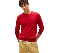 Tommy Hilfiger Herren Pullover Essential Cotton mit Rundhalsausschnitt, Rot (Medium Red), M