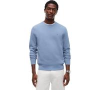 Tommy Hilfiger Herrenpullover Essential Structure Crew Neck Baumwolle Regular Fit Aqua Gr. S