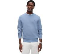Tommy Hilfiger Herren Pullover Essential Structure Crew Neck Regular Fit, Blau (Brisk Blue), L