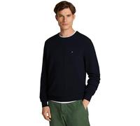 Tommy Hilfiger Herren Pullover Essential Structure Crew Neck Regular Fit, Blau (Desert Sky), L
