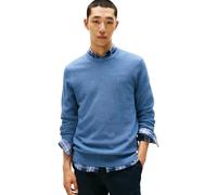 Tommy Hilfiger Herren Pullover Essential Structure Crew Neck Regular Fit, Blau (Petrol Blue Heather), XS