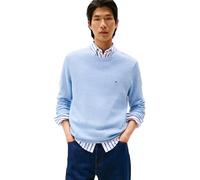 Tommy Hilfiger Herren Pullover Essential Structure Crew Neck Regular Fit, Blau (Vessel Blue Heather), XXL