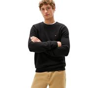 Tommy Hilfiger Herren Pullover Essential Structure Crew Neck Regular Fit, Schwarz (Black), L