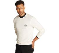Tommy Hilfiger Herren Pullover Graphic Cotton Rundhalsausschnitt, Elfenbein (Ivory Petal), S