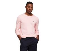 Tommy Hilfiger Herren-Pullover mit Rundhalsausschnitt, Baumwolle, leicht, auch erhältlich in Big & Tall, Pull, Pink Shade Heather, XXL