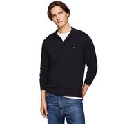 Tommy Hilfiger Herren Pullover Pima Cashmere mit Polo-Kragen, Blau (Desert Sky), M