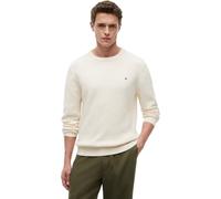 Tommy Hilfiger Herren Pullover Seasonal Structure mit Rundhalsausschnitt, Elfenbein (Ivory Petal), M