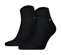 Tommy Hilfiger Quarter Männlich Crew-Socken Schwarz 2 Paar(e)