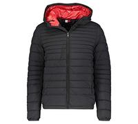 Tommy Hilfiger Herren Quilted Hooded Jacket Jacke, Black, X-Large
