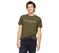 Tommy Hilfiger Herren Regular Fit Tommy Logo Embroidered Crew Neck T-Shirt Kollektion 2024 Large White