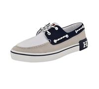 Tommy Hilfiger Herren Rice Sneaker, Grau/Weiß/Marineblau, 43.5 EU