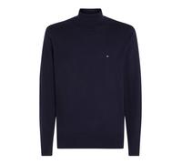 Rollkragenpullover TOMMY HILFIGER "PIMA ORG CTN CASHMERE ROLL NECK" L (52), blau Herren Pullover Rollkragenpullover L (52) desert sky
