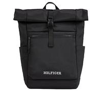 Tommy Hilfiger Herren Rucksack Monotype Rolltop Handgepäck, Schwarz (Black), Onesize