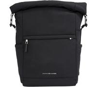 Cityrucksack TOMMY HILFIGER "TH SIGNATURE ROLLTOP BACKPACK" Gr. B/H/T: 29 cm x 50 cm x 16 cm, schwarz (black) Rucksäcke (55554555-0)