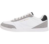 Slip-On Sneaker TOMMY HILFIGER "LOPRO LTH MIX RWB", Herren, Gr. 40, weiß, grau, Lederimitat, Veloursleder, Schuhe, Freizeitschuh, Halbschuh, Schlüpfschuh mit Kontrastbesatz an der Ferse (99365616-40)