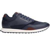 Tommy Hilfiger Herren Runner Sneaker New Eva Mix aus Leder, Blau (Desert Sky), 40