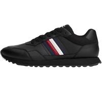 Tommy Hilfiger Herren Runner Sneaker New Eva Stripes Low Top, Schwarz (Black), 44