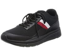 Tommy Hilfiger Herren Runner Sneaker Premium Lightweight Runner Knit Sportschuhe, Schwarz (Black), 43 EU