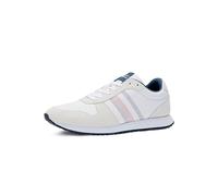 Tommy Hilfiger Herren Runner Sneaker Runner Evo Mix Stitch Sportschuhe, Weiß (White), 40