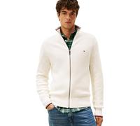 Tommy Hilfiger Herren RWB Rib Zip Through MW0MW41517 Zip Through Sweater, Gelb, 3XL, Gelb (elfenbeinfarbenes Blütenblatt), 3XL/Mehr