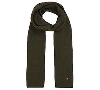 Tommy Hilfiger Herren Schal Essential Flag Scarf Strickschal, Mehrfarbig (Army Green), Einheitsgröße