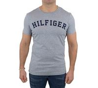 Tommy Hilfiger Herren Schlafanzugoberteil SS Tee Logo UM0UM00054, Gr. Small, Grau (Grey Heather 004)