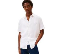 Tommy Hilfiger Herren Short Sleeve Casual Linen Button Down Shirts in Regular Fit Kurzärmelige, lässige Leinenhemden mit Knopfleiste in normaler Passform (1er Pack)