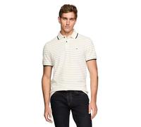 Tommy Hilfiger Herren Short Sleeve Casual Polo Shirts in Regular Fit with Stripe Designs Kurzärmeliges lässiges Poloshirt in normaler Passform mit Streifen-Designs (1er Pack)