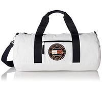 Tommy Hilfiger Herren Signature Crest Duffle Bag, Helles Weiß, Einheitsgröße