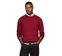 Tommy Hilfiger Herren Signature Solid Crewneck Pullover Sweater 2024 Kollektion, rot, L