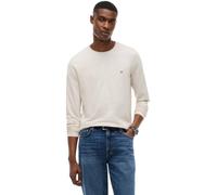 Tommy Hilfiger Herren Slim Fit Stretch Baumwolle Langarm Top, Heathered Oatmilk, XS