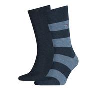 Tommy Hilfiger Herren Socken TH MEN RUGBY, 2er Pack, Gr. 43/46, Blau (jeans 356)