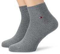 Tommy Hilfiger Herren Socken TH MEN QUARTER 2P, Gr. 39/42, Grau (mid grey)