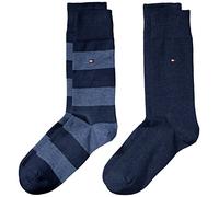 Tommy Hilfiger Herren Socken TH MEN RUGBY, 2er Pack, Gr. 43/46, Blau (jeans 356)