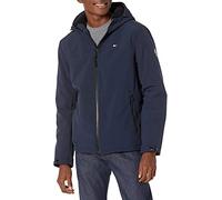 Tommy Hilfiger Herren Soft Shell Water Resistant Hooded Jacket Übergangsjacke, Nachthimmel (Night Sky), XL