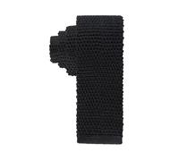 Tommy Hilfiger Herren Solide Strick globalen Streifen Krawatte, Schwarz, Regulär