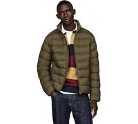 Tommy Hilfiger Herren Steppjacke Mid Weight Stand Collar Jacket ohne Kapuze, Mehrfarbig (Army Green), 3XL